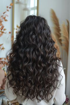 Long Layered Curly Hair, Long Curly Haircuts, Loose Curly Hair, Thick Wavy Hair, Curly Hair Photos, Natural Wavy Hair, Haircuts For Curly Hair, Haircut For Thick Hair