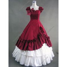 Southern Belle Victorian Prom Ball Gown Dress Reenactment Theater... ($149) via Polyvore featuring costumes, prom costume, victorian costumes, victorian halloween costumes, purple halloween costumes and purple costume Victorian Ball Gowns, Southern Belle Dress, Victorian Costume, Old Fashion Dresses, Belle Dress, Old Dresses, Vintage Gowns, Ball Gowns Prom, Vestidos Vintage