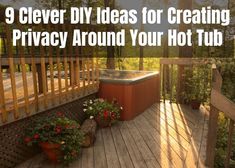 backyard hot tub privacy ideas Inflatable Hot Tub Privacy Ideas, Hot Tub Privacy Ideas Diy, Backyard Hot Tub Privacy, Hot Tub Privacy Ideas, Backyard Hot Tub, Hot Tub Pergola