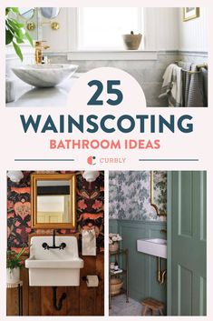 the cover of 25 bathroom decor ideas