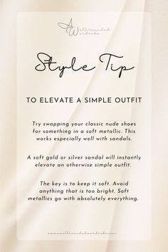 a sign that says style trip to elevate a simple outfit