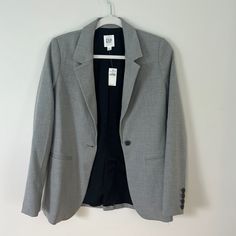 Gap Women’s Blazer Sz 4 Nwt Grey Lined Nwt Never Worn Fast Shipper. Top Rated Seller. Smoke/Pet/Chemical Free Home. Measurements Are Approximate. Thank You For Looking! I Use Recycled Packing Materials, When Possible! Any Color Variations Are Due To Photography. Please Ask Any Questions. -Items Typically Ship Within 24 Hours Sold As Pictured. Thanks For Looking! Classic Gap Outerwear With Buttons, Fitted Gap Outerwear With Button Closure, Fitted Gap Outerwear For Work, Button Style, Gap Jacket, Gap Jackets, Gap Women, Walker Boots, Chemical Free