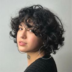 Short Curly Crochet Hair, Hairstyles For Short Curly Hair, Curly Pixie Hairstyles, Short Curly Pixie, Messy Haircut, Brown Curly Hair, Short Curly Haircuts, Short Curls, Black Curly