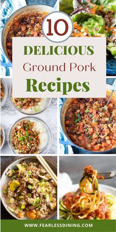 the top ten delicious ground pork recipes