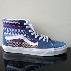 Vans Men's Sk8-Hi Fair Isle Suede / Canvas Sneaker In Fantastic Blue / Multicolor ~ Features A Blue And White Fair Isle Pattern On The Upper Part Of The Sneaker. The Sneaker Is Made Of A Combination Of Suede And Canvas Textile Materials, And It Has A Padded Collar For Support And Flexibility. The Sneaker Also Has A Reinforced Toe Cap For Durability And A Vans Signature Waffle Rubber Sole For Traction :) Retail Market: $90 Condition: Brand New With Tag & Without Original Shoe Box Men's Size Blue Vans Canvas Shoes For Streetwear, Casual Blue Vans Canvas Shoes, Blue Vans Canvas Shoes With Round Toe, Blue Textile Sneakers For Streetwear, Blue Textile Slip-on Canvas Shoes, Blue Casual Canvas Shoes, Casual Blue Canvas Shoes, Casual Blue Textile Sneakers, Retail Market