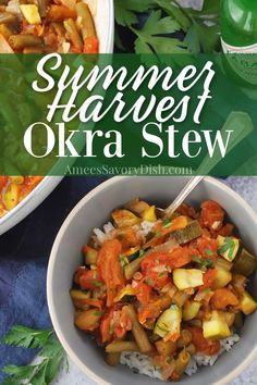 this summer harvest okra stew is an easy and delicious side dish