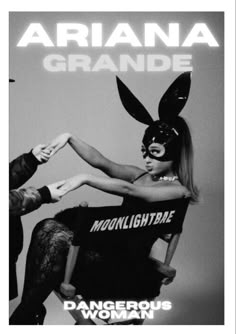 the cover art for ariana grandede's album, dangerous woman