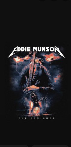 the album cover for eddie mussonn's new album, the iron maiden