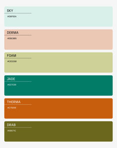 the color scheme for an interior design project