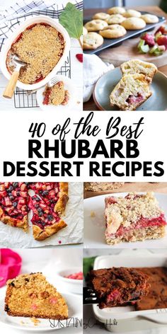 the best rhubarb desserts and dessert recipes to bake or eat