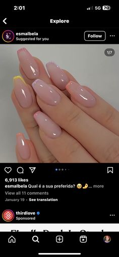 February Nails, Short Gel Nails, Diy Acrylic Nails, Jelly Nails, Nail Polish Designs, Nail Extensions, Nude Nails, Black Nails, White Nails