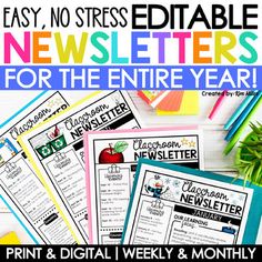 printable newspaper covers for the new year with text overlaying it and an image of