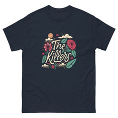 The Killers T shirt design The 100% cotton classic tee will help you land a more structured look. It sits nicely, maintains sharp lines around the edges, and goes perfectly with layered streetwear outfits. Plus, it's extra trendy now!   * 100% cotton  * Sport Grey is 90% cotton, 10% polyester  * Ash Grey is 99% cotton, 1% polyester  * Heather colors are 50% cotton, 50% polyester  * Fabric weight: 5.0-5.3 oz/yd² (170-180 g/m²)   * Open-end yarn  * Tubular fabric  * Taped neck and shoulders  * Dou Band Merch Cotton T-shirt As Gift, Band T Shirt Design, The Killers, Band T Shirts, Layered Streetwear, Ash Grey, Streetwear Outfits, Shirt Design, Look Plus