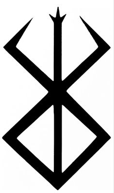 a black and white image of an inverted symbol