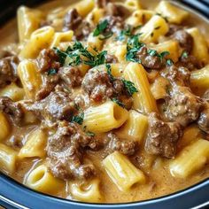 a close up of a plate of food with pasta and meat in sauce on it