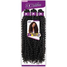 Sensationnel Synthetic Lulutress Braid 3X WATER WAVE 20 COLOR SHOWN ON MODEL: 4 MATERIAL: Synthetic TYPE: Crochet Braid LENGTH: 20 Inch HEAT SAFE: DESCRIPTION: The classic water wave curl pattern is perfect for a year-round style Soft Texture & Natural Luster Long-lasting Natural Curl Easy Styling & Maintenance Affordable Price Freetress Water Wave Crochet, Lulutress Water Wave Crochet Hair, Lulutress Water Wave, Wavy Weave, Crochet Braids Twist, Clip In Weave, Grey Hair Pieces, Outre Crochet Braids X-pression Twisted Up 3x Springy Afro Twist, Senegalese Twist Braids