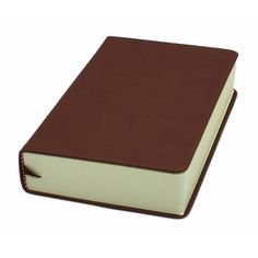 a brown and white book sitting on top of a table