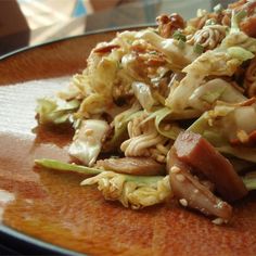 a close up of a plate of food on a table