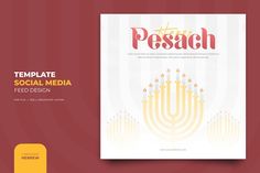 a magazine cover with candles on it and the words,'pesach '