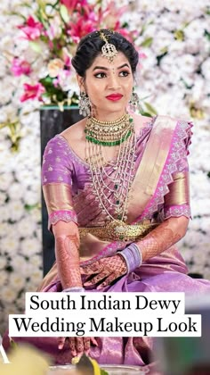 Dewy Wedding Makeup, Latest Bridal Blouse Designs, Bridal Sarees South Indian, Pattu Saree Blouse Designs, Best Blouse Designs, New Saree Blouse Designs, Indian Bride Outfits, Traditional Blouse Designs, Latest Model Blouse Designs