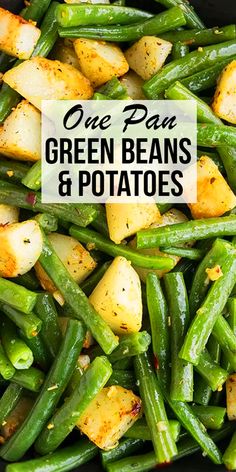 This simple 30 minute vegetarian side dish of green beans and potatoes is a crowd pleaser. Made in just one pot on the stovetop, it’s a breeze to prepare and requires minimal cleanup. Canned or frozen or fresh green beans and tender potatoes are infused with the rich flavors of melted butter, aromatic garlic, and a medley of Italian herbs. For extra customization, you can swap out the Italian herbs for ranch seasoning. To make it more filling, mix in diced ham, shredded chicken, or browned ground beef to transform it into a hearty main course. Beans And Potatoes Recipe, Pan Green Beans, Garlic Ranch, Beans And Potatoes, Easy Green Beans, Italian Herbs, Green Beans And Potatoes, Vegetarian Side Dishes, Side Dishes Recipes