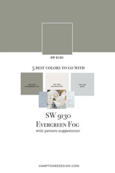 the color scheme for an interior design project