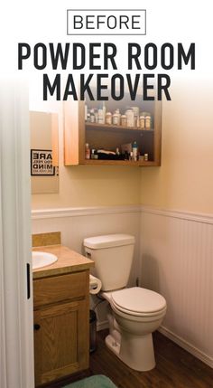 the bathroom is clean and ready to be used as a makeover area for someone's home