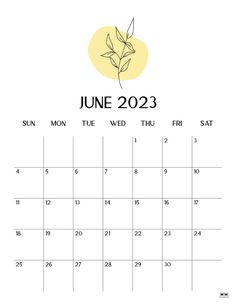 the june 2012 calendar is shown with a plant on it's front and side