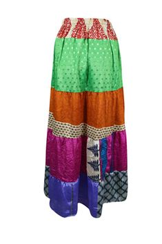 Embrace the seasons with the handmade flared maxi Skirt! Crafted from recycled saree fabric in a neon green, orange, pink and Multi Floral prints, this skirt boasts drawstring waist and flattering ankle length. Ideal for trips to farmer markets and beach festivals this handmade skirt lets your daring side shine. Available in one sizes S/M/L, the Boho Maxi Skirt combines boldness with sustainability. Its unique and captivating design, along with the eco-friendly recycled silk saree fabric, makes Festive Multicolor Long Skirt, Festive Long Multicolor Skirt, Traditional Multicolor Maxi Skirt For Spring, Traditional Multicolor Spring Maxi Skirt, Green Traditional Maxi Skirt For Summer, Traditional Green Maxi Skirt For Summer, Green Festive Skirt For Summer, Green Festive Summer Skirt, Festive Green Summer Skirt