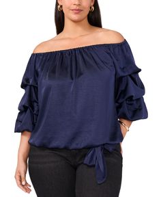 in stock Bubble Sleeve Top, Vince Camuto, Off The Shoulder, Shirts Tops, Pick Up, In Store, Buy Online, Top Blouse, Womens Shirts