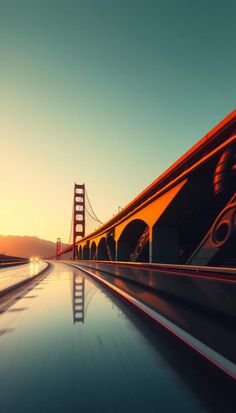 the golden gate bridge in san francisco at sunset