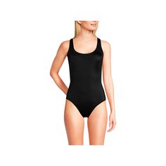 Hit the pool or the beach in style with this women's Lands' End chlorine resistant scoop neck sporty one piece swimsuit.Click on this WOMEN'S GUIDE to find the perfect fit and more! Hit the pool or the beach in style with this women's Lands' End chlorine resistant scoop neck sporty one piece swimsuit. Click on this WOMEN'S GUIDE to find the perfect fit and more! FEATURES Scoopneck Sleeveless X-back High-leg Soft cups Fully lined No closure - pull-on stylingFIT & SIZING Fitted through the hip and thighFABRIC & CARE Nylon, spandex-Xtra Life Lycra Lining: polyester, spandex Machine wash Imported Size: 14. Color: Black. Gender: female. Age Group: adult. Pattern: Solid. Sporty Scoop Neck Swimwear In Nylon, Stretch Scoop Neck Bodysuit For Swimming, Black Scoop Neck Bodysuit For Pool, Stretch Bodysuit With Scoop Neck For Swimming, Beach Season Scoop Neck Bodysuit For Pool, Seamless Racerback Bodysuit For Swimming, Solid Scoop Back Swimwear, Stretch Scoop Neck Leotard For Beach, Summer Sports Swimwear With Scoop Neck