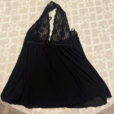 Brand New Never Worn. Black Tops For Night, Elegant Black Top For Night, Chic Black Tops For Night, Jersey Shore, Black Slip Ons, Women's Intimates, Slip On, Fast Delivery, Brand New