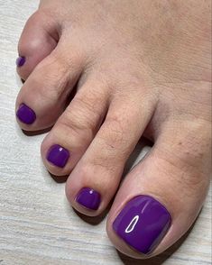 Purple Pedicure, Purple Toes, Toe Nail Color, Gel Toes, Cute Toes, Pedicure Nail Art, Short Nail Designs