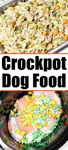 the crockpot dog food recipe is ready to be eaten