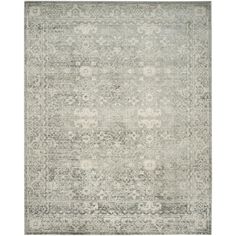 an area rug with grey and white colors