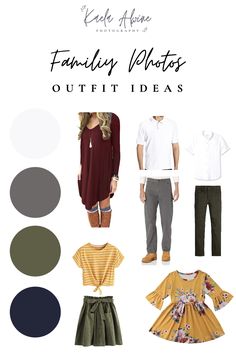 the ultimate guide for family photos and outfits to wear with them in fall or winter