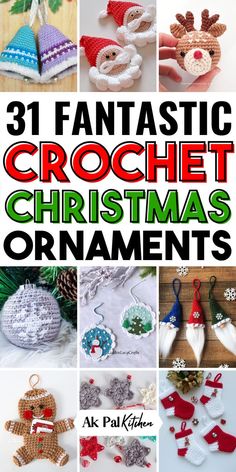 Crochet Christmas ornaments are a festive way to add handmade charm to your Christmas tree decor. Explore a variety of crochet Christmas patterns, from snowflakes and wreath ornaments to Christmas garlands and baubles. Whether you're looking for free crochet Christmas patterns or simple Christmas crochet ideas for beginners, these DIY Christmas craft projects are perfect for creating unique DIY holiday decorations. Try a crochet Christmas stocking or reindeer ornament for a fun touch. Crochet Christmas Decorations Free, Diy Crochet Ornaments, Diy Crochet Christmas, Crochet Ornaments Free Pattern, Crochet Garlands, Crochet Christmas Ornaments Free Pattern