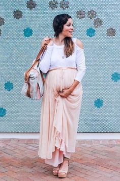 Pirouette Maxi Skirt by Mes Demoiselles #anthrofave #anthropologie Target Maternity, Mum Life, Pregnancy Wardrobe, Bohemian Women, Inspiration Instagram, Maternity Style