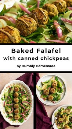 baked falafel with canned chickpeas by humbly homemade