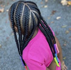 Beads Hairstyles For Kids, Cute Braids With Beads, Braids With Beads Hairstyles, Toddlers Hairstyles, Onyx Hair, Beads Hairstyles, School Braids