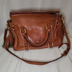 Includes An Attachable Long Strap Shown In Picture. 11 Inches X 6.5 Inches X 8 Inches From A Smoke And Pet Free Environment! Brown Handbags, Dooney & Bourke Bags, Dooney Bourke, 11 Inches, Womens Tote Bags, Purse, Pet, Women Shopping, Color