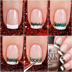 Unghie Nail Art, Festive Nail Art, Nail Art Designs Diy, Nails 2021, Winter Nail Art, Festival Nails, Christmas Nail Designs