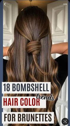 Popular Brown Hair Colors, Summer Hair Balayage Brunettes, Summer Brown Hair With Highlights, Hairstyle Color 2024, Spring Hair Color For Dark Hair 2024, Spring Hair Color Brunettes, 2024 Womens Hair Color Trends, Spring Brunette Hair Color 2024, Summer Colors For Brunettes