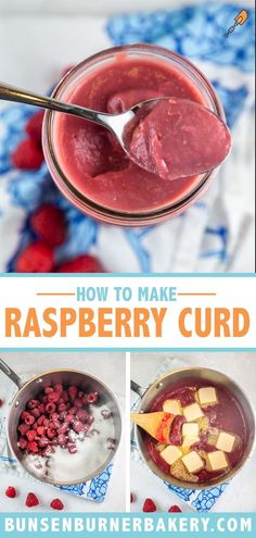 how to make raspberry curd