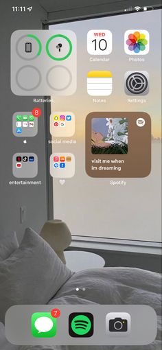 an iphone screen with various icons on it