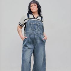 Wide Leg Jeans For Women Denim Jumpsuit Denim Pocket Wide Leg Jumpsuit Curve Plus,Brand New Size 1x Wide Leg Jeans For Women, Checker Pants, Flower Jumpsuit, Jumpsuit Denim, Lace Playsuit, Orange Jumpsuit, Gray Romper, Clothing Wishlist, Festival Pants