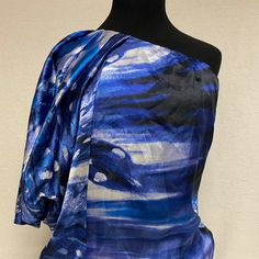 New One Shoulder Blouse In Multiple Blues Size Xs Check Us Out Online At Secondchancepg.Com! Use Discount Code Mer10 Couture Tops, Miss Me, Discount Code, One Shoulder Blouse, One Shoulder, Top Blouse, Womens Tops, Couture, Women Shopping