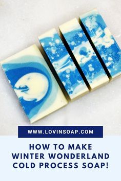 how to make winter wonderland cold process soap