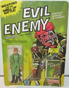 an evil enemy action figure is shown in the package for play - do - it